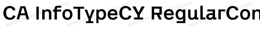 CA InfoTypeCY RegularCon Regular字体转换